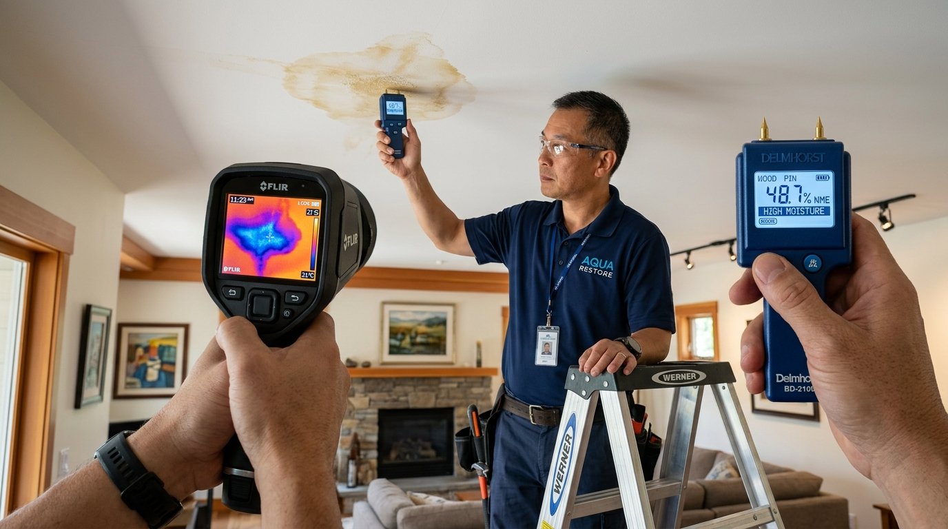 How to Tell If a Ceiling Stain Is New or Old Damage